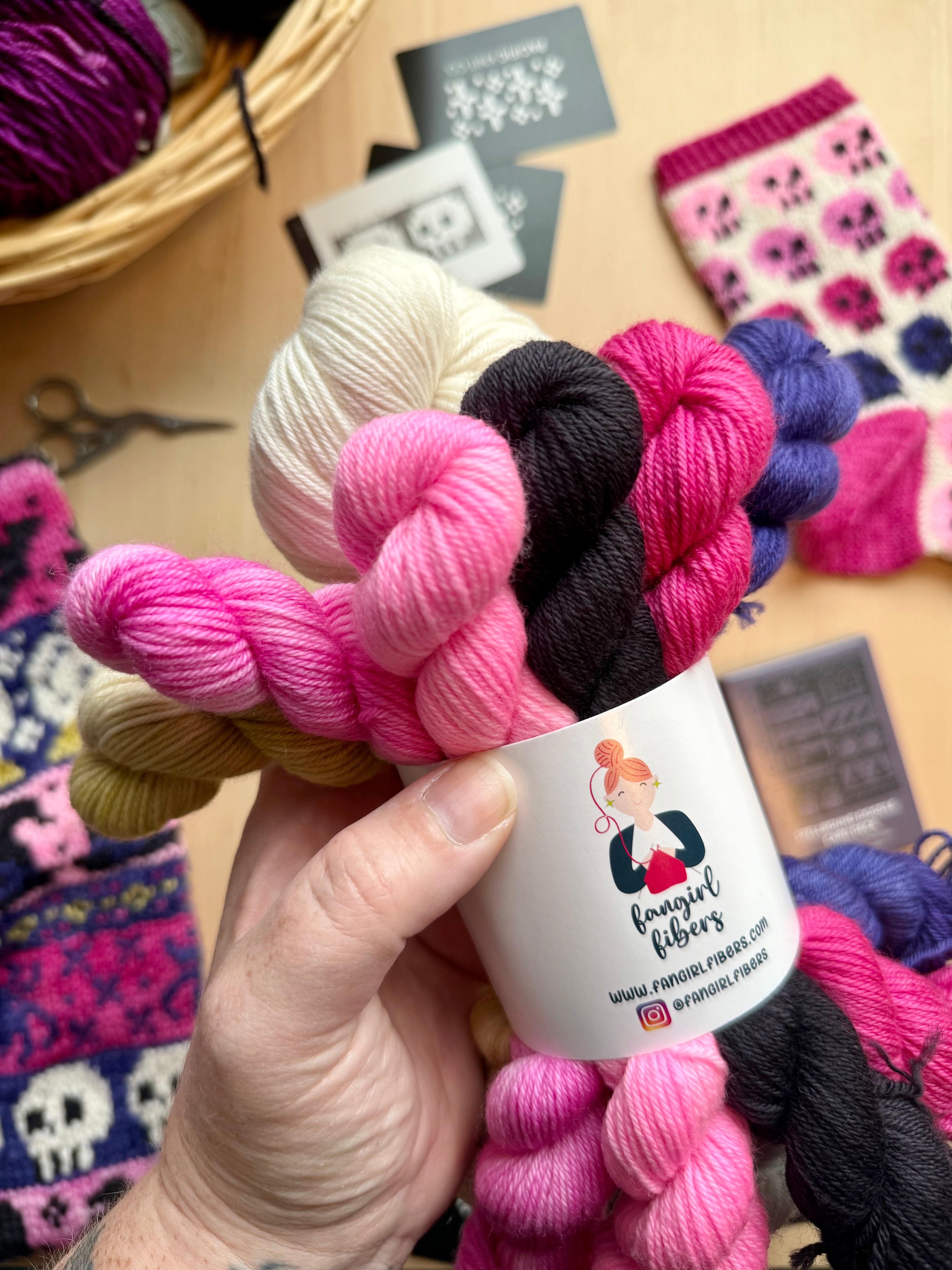 Spellbound Doodle: Sock Project + Yarn Kit (by Fangirl Fibers)
