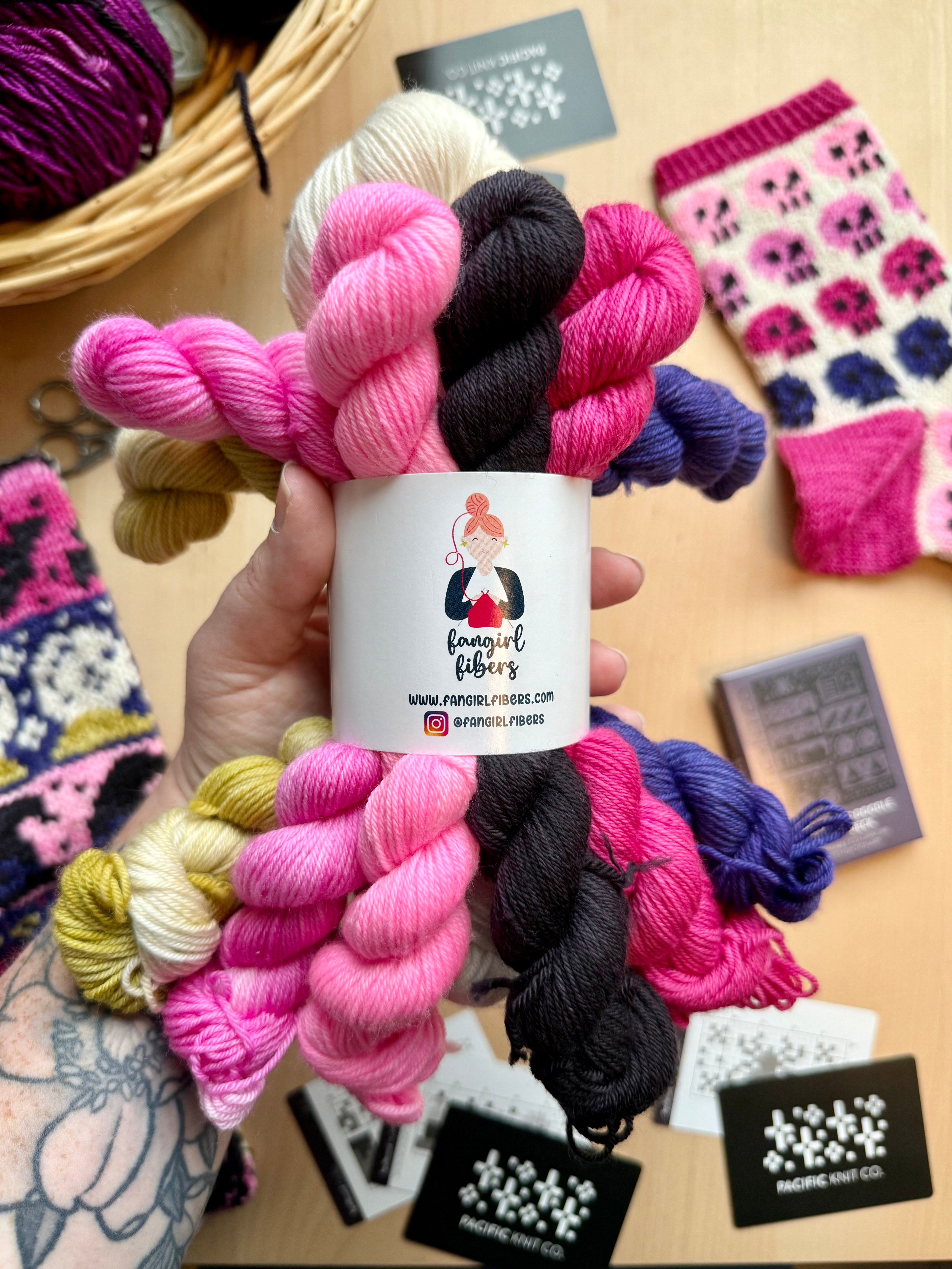 Spellbound Doodle: Sock Project + Yarn Kit (by Fangirl Fibers)