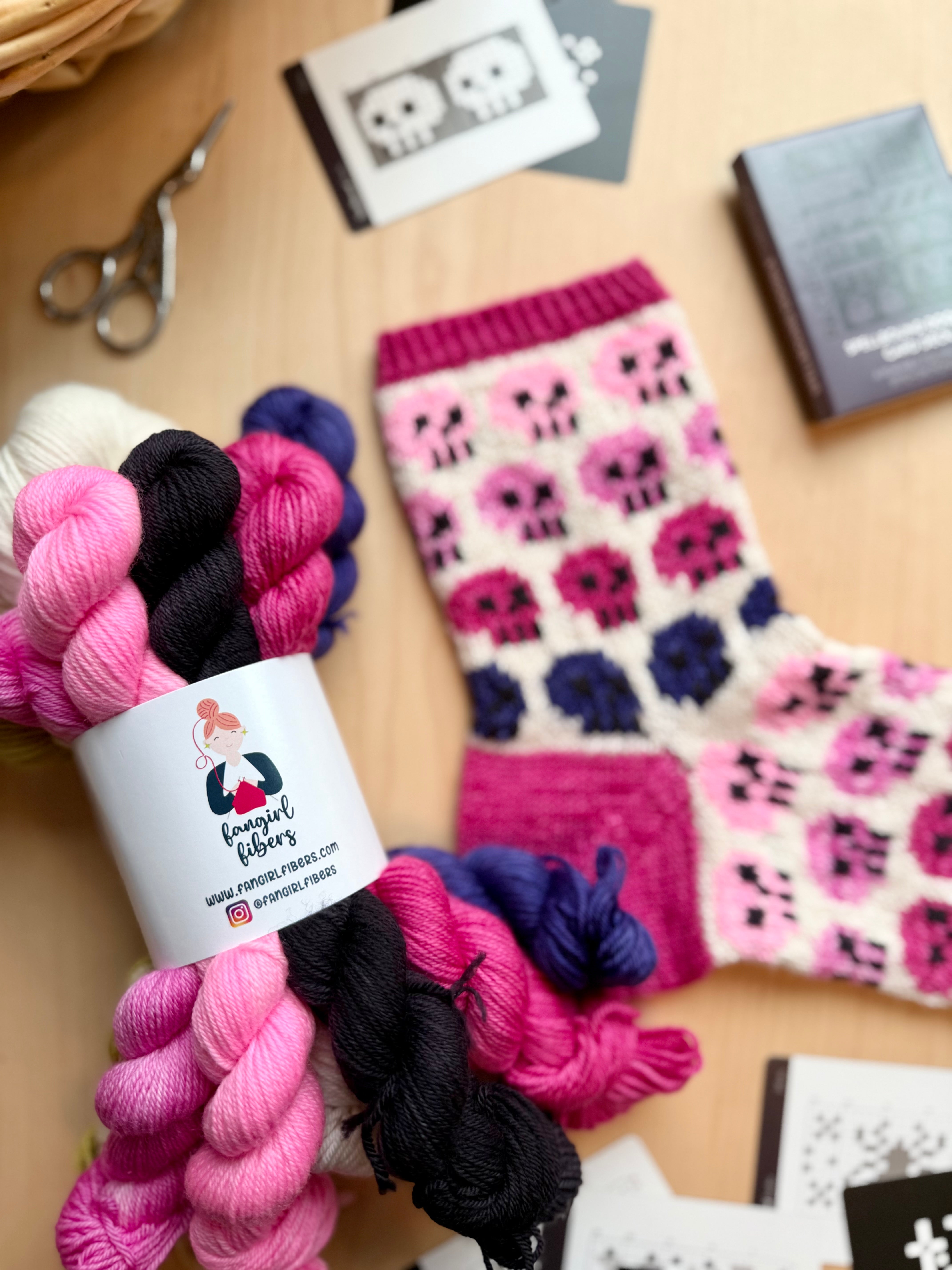 Spellbound Doodle: Sock Project + Yarn Kit (by Fangirl Fibers)