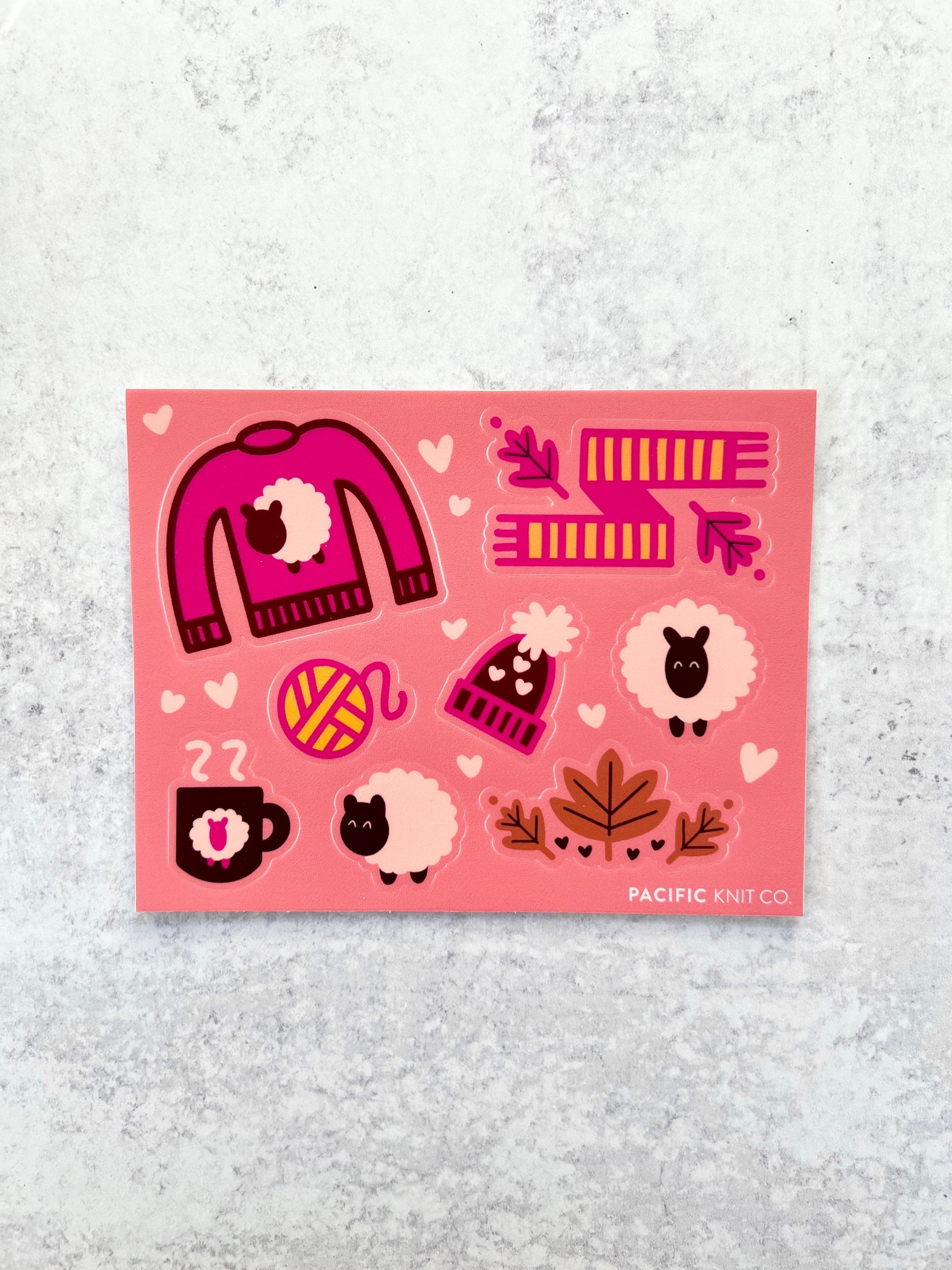 Sticker - Rhinebeck Doodles (Pink) - 4x6in