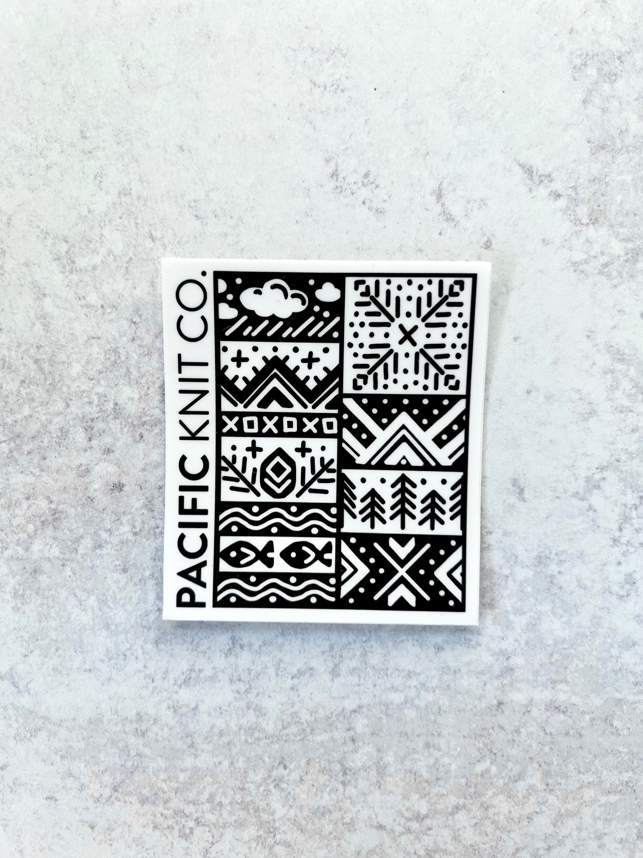 Sticker - Mountain Doodle - Black - 3 x 3 in
